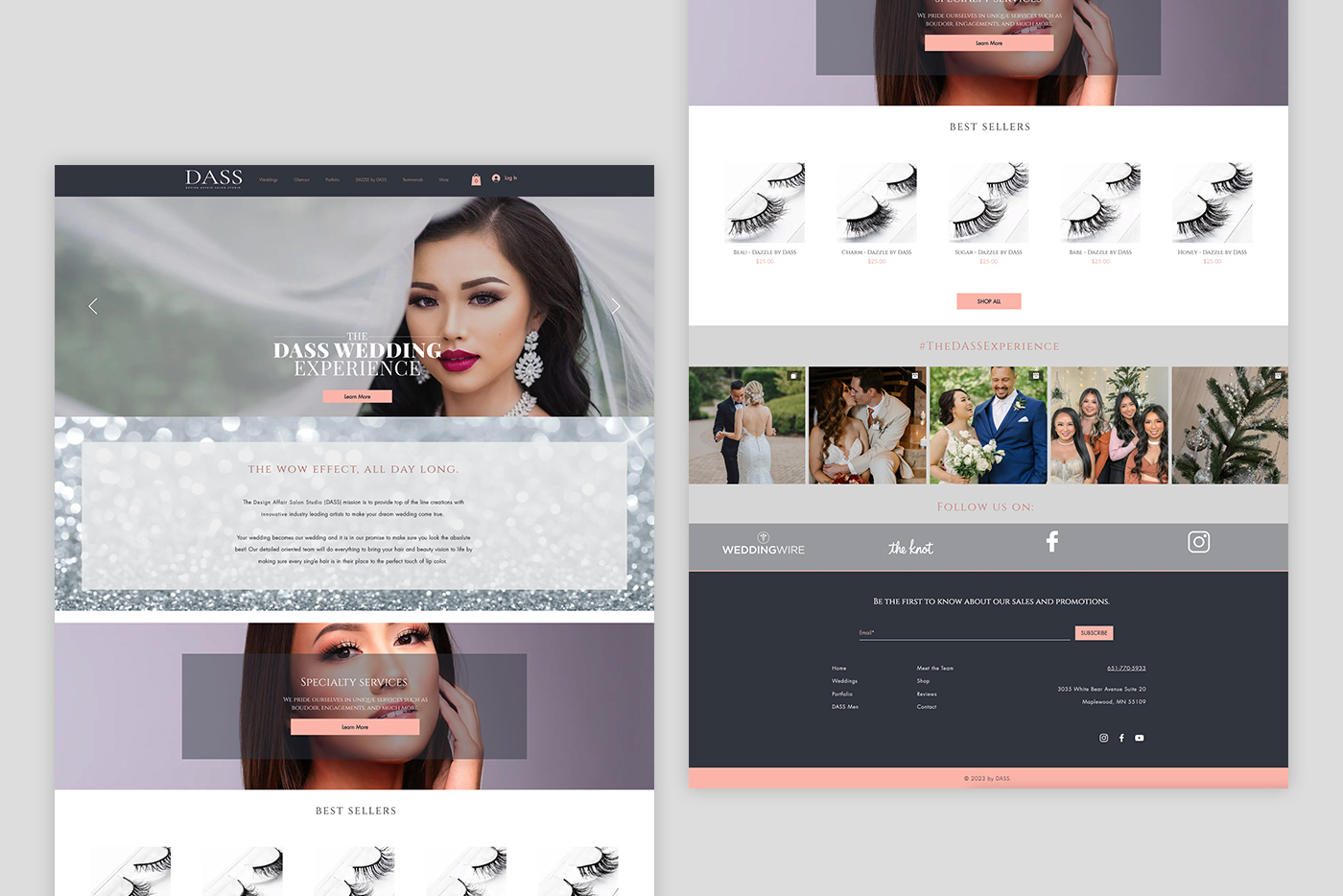 Desktop website experience
