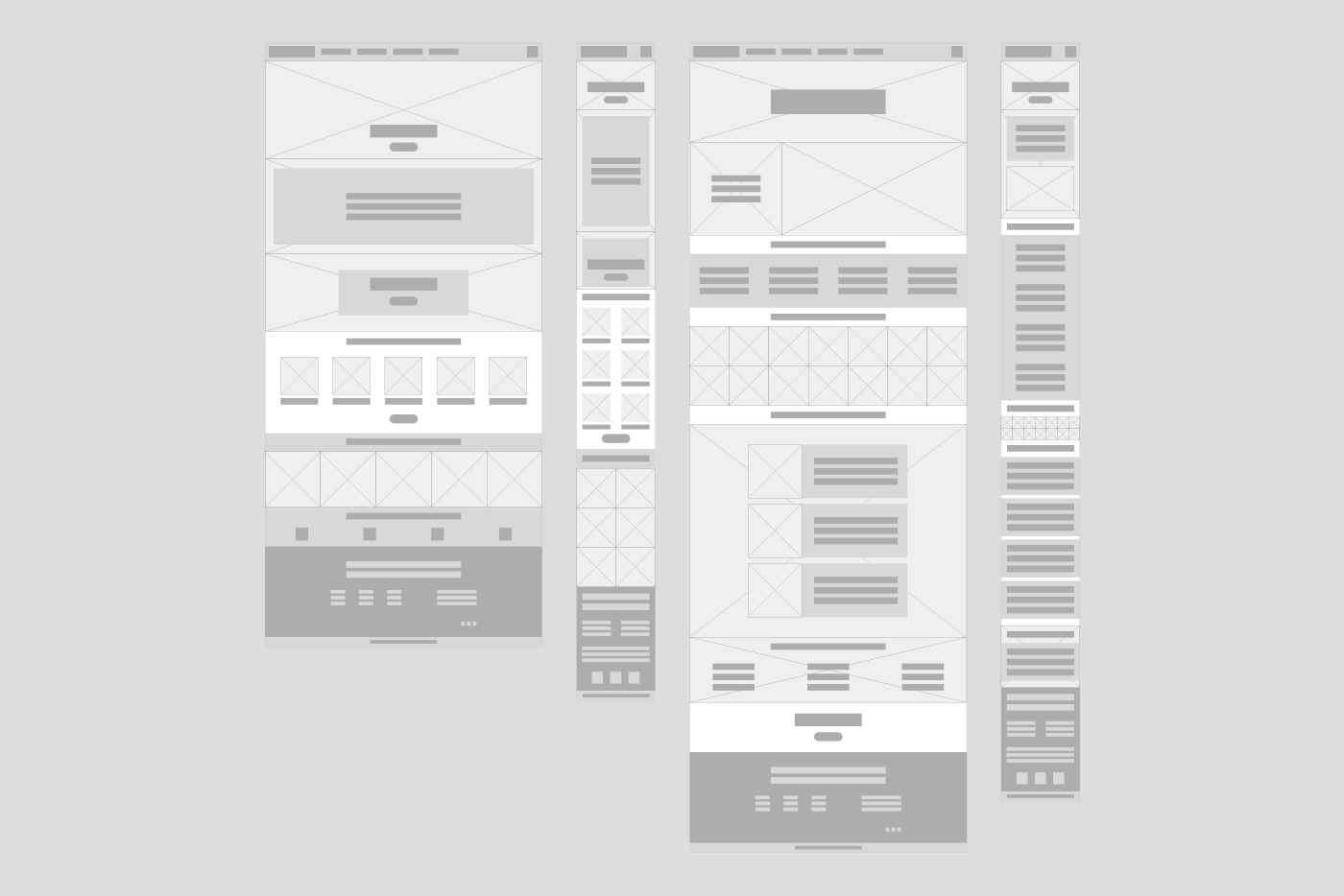 Wireframe for DASS website