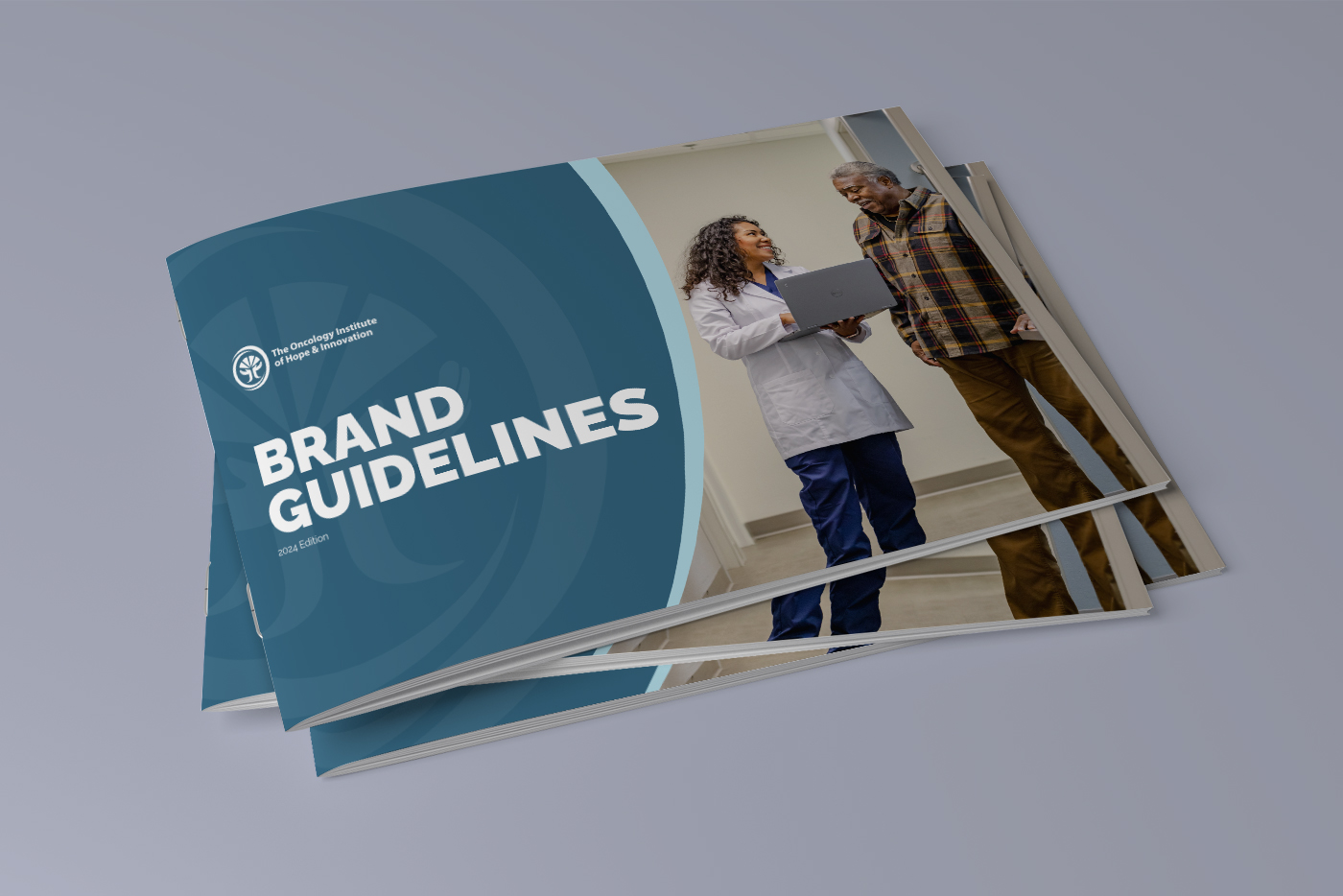 Mockup of TOI brand guidelines