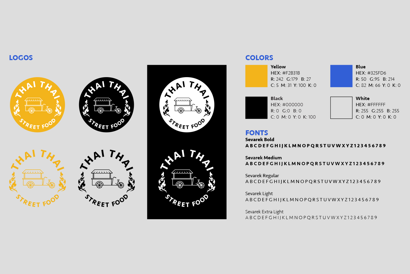 Thai Thai Street Food brand kit