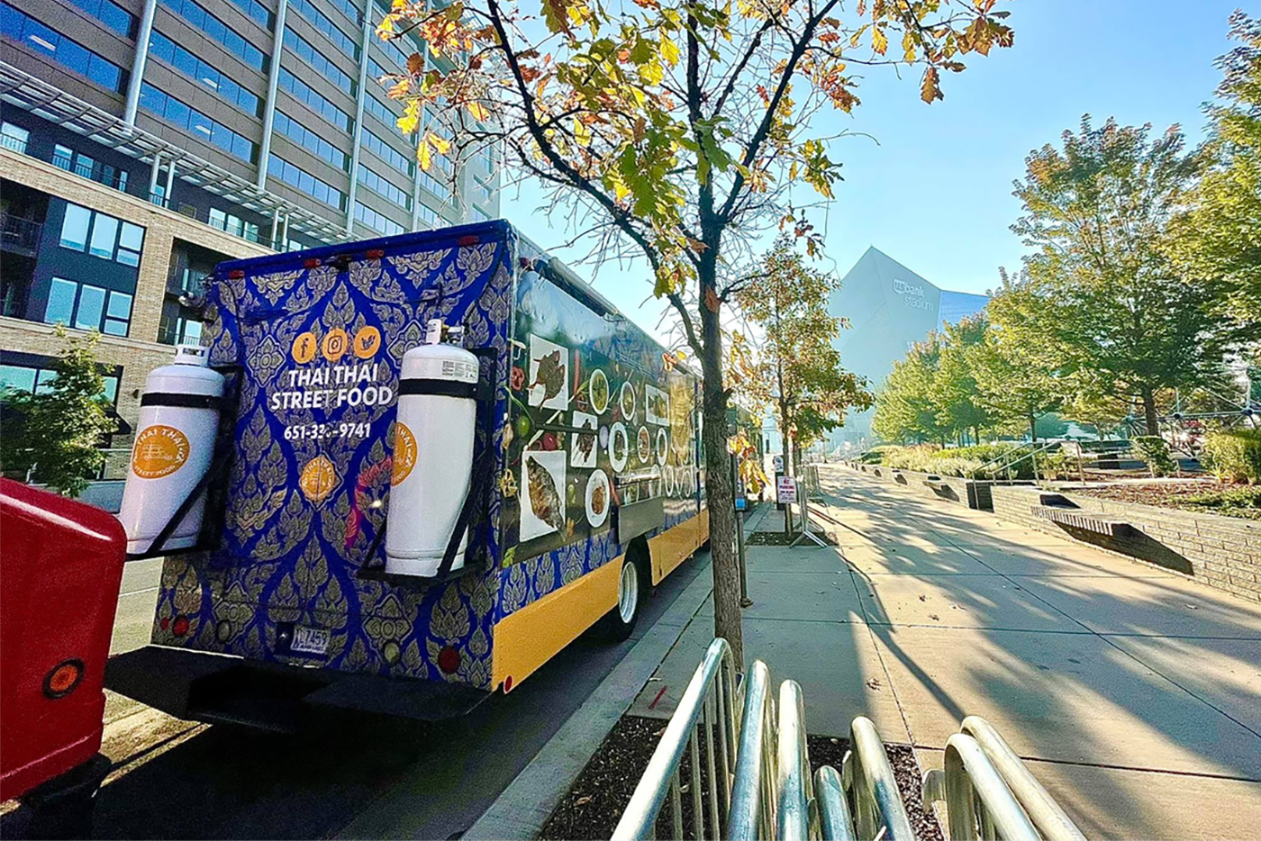 Thai Thai Street Food food truck photograph on the street