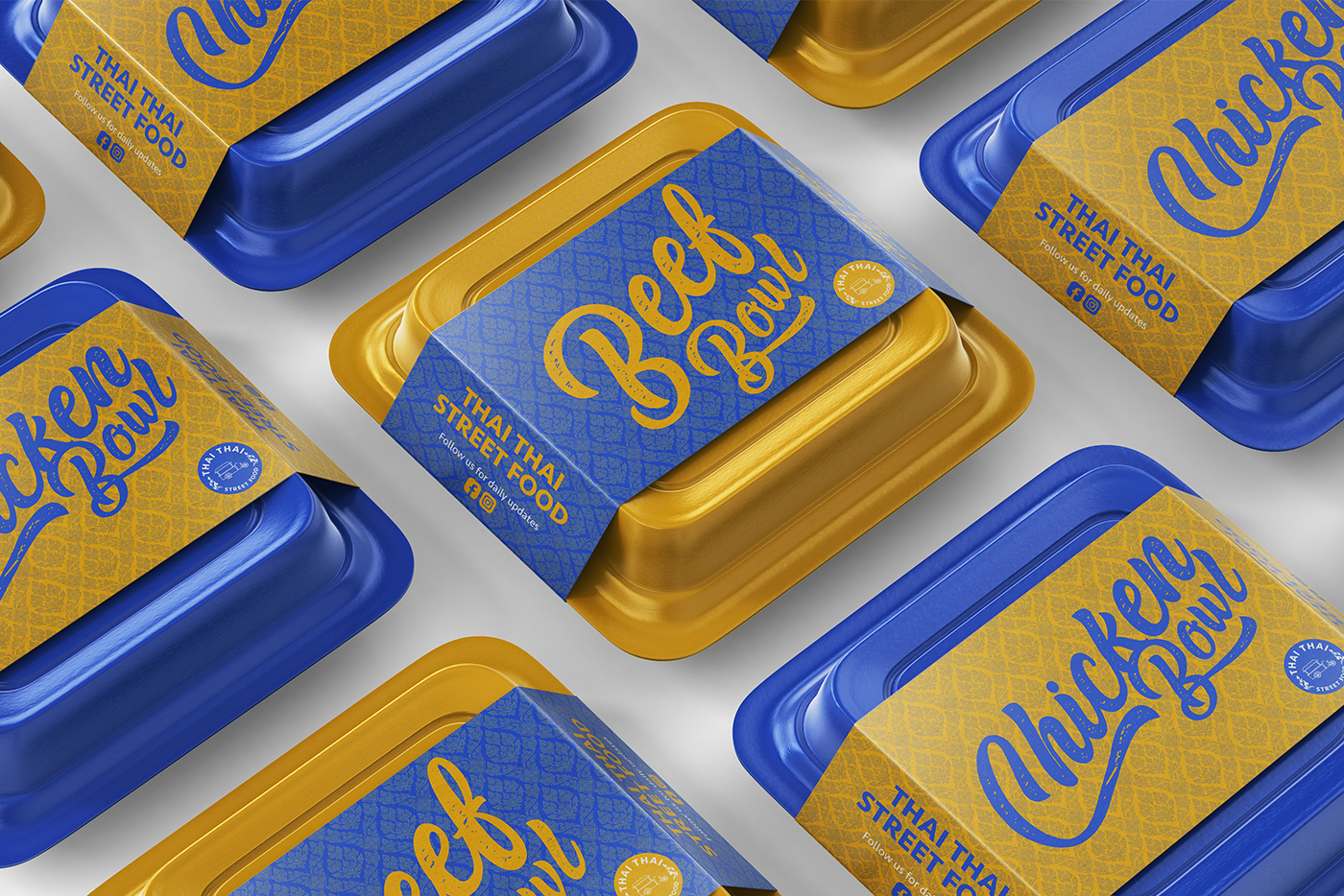 Thai Thai Street Food to go box concept