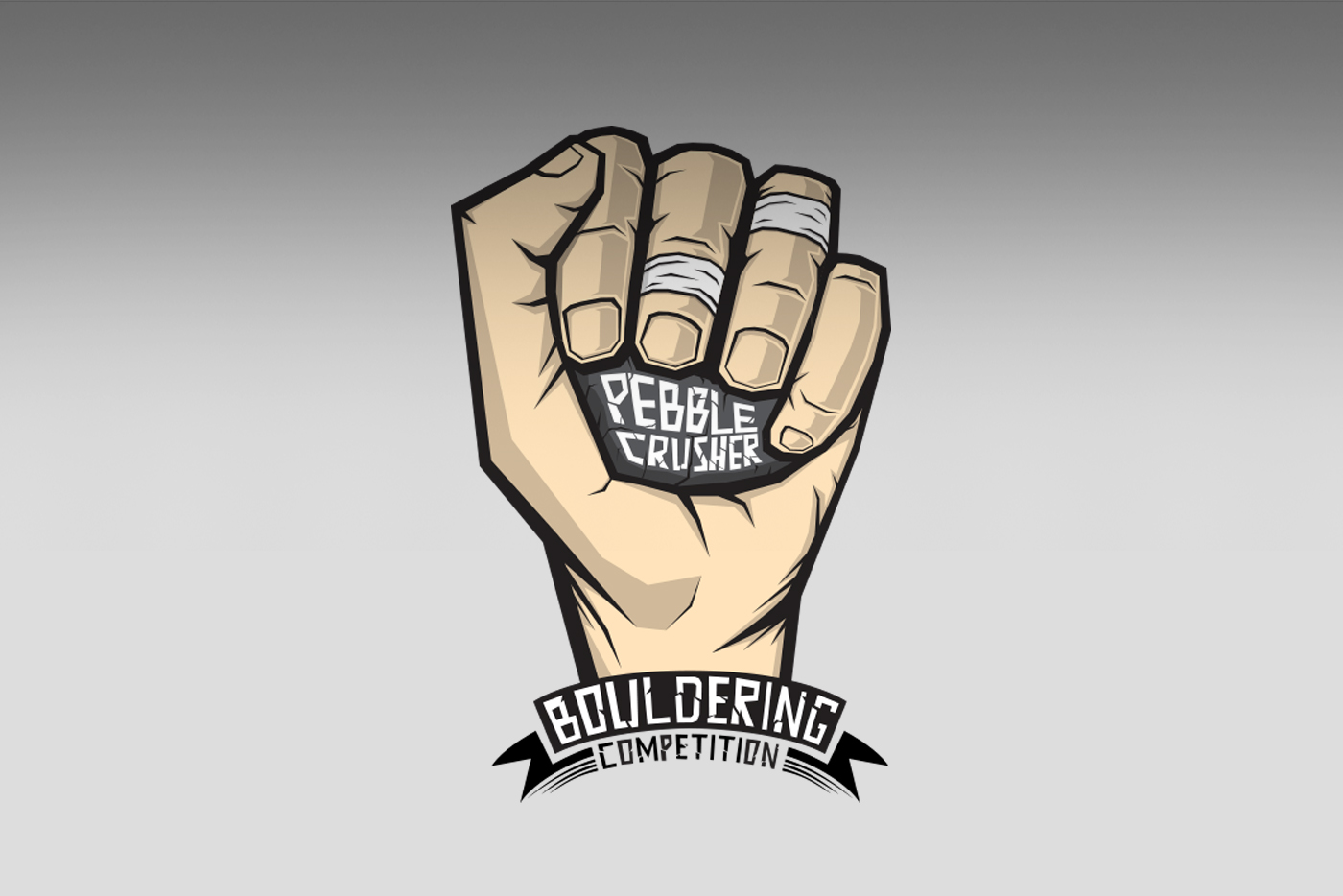 Pebble Crusher logo concept