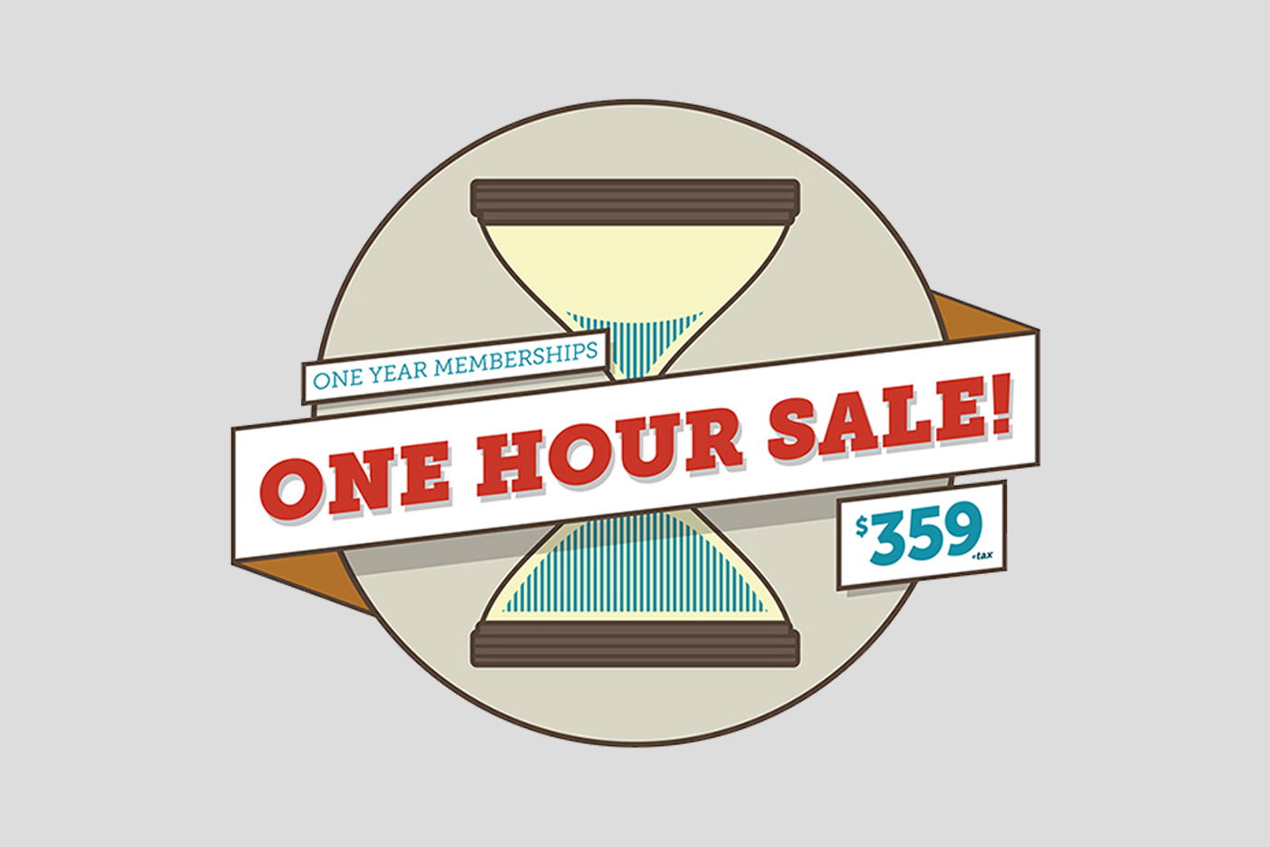 One Hour Sale logo concept