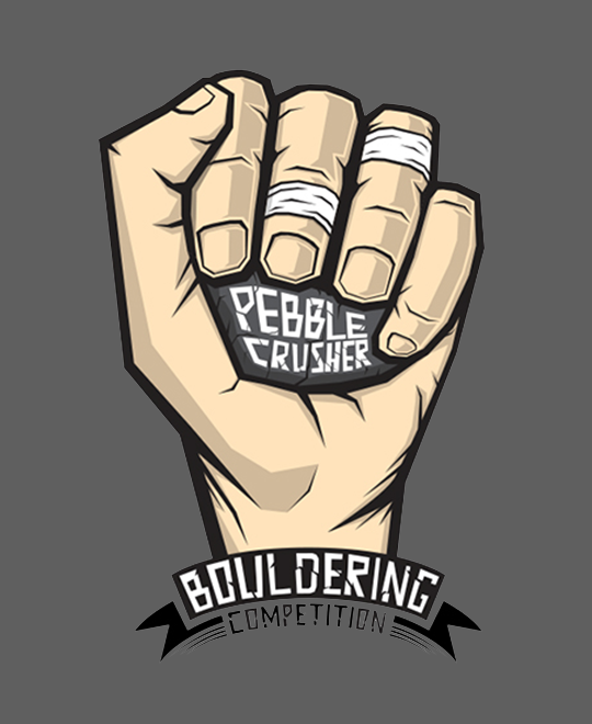 Vertical Endeavor's Pebble Crusher fist graphic